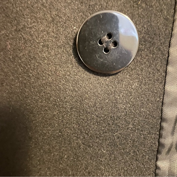 MICHAEL KORS size small black double breasted wool blend pea coat - Picture 8 of 10